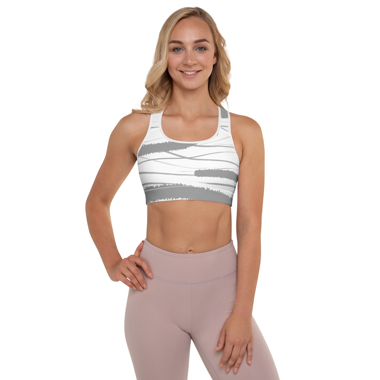 Queen Power Sports Bra - Cosmic Stride Gray