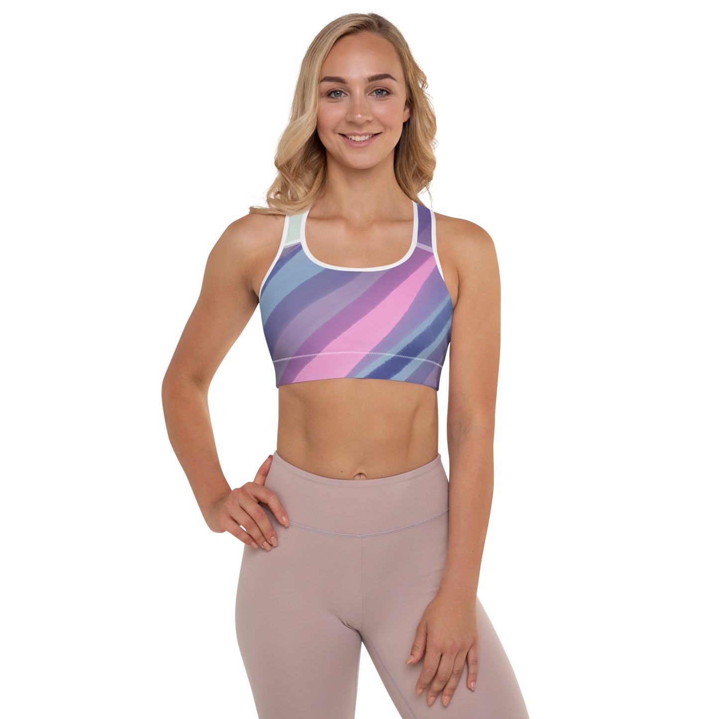 Queen Power Sports Bra - Watercolor