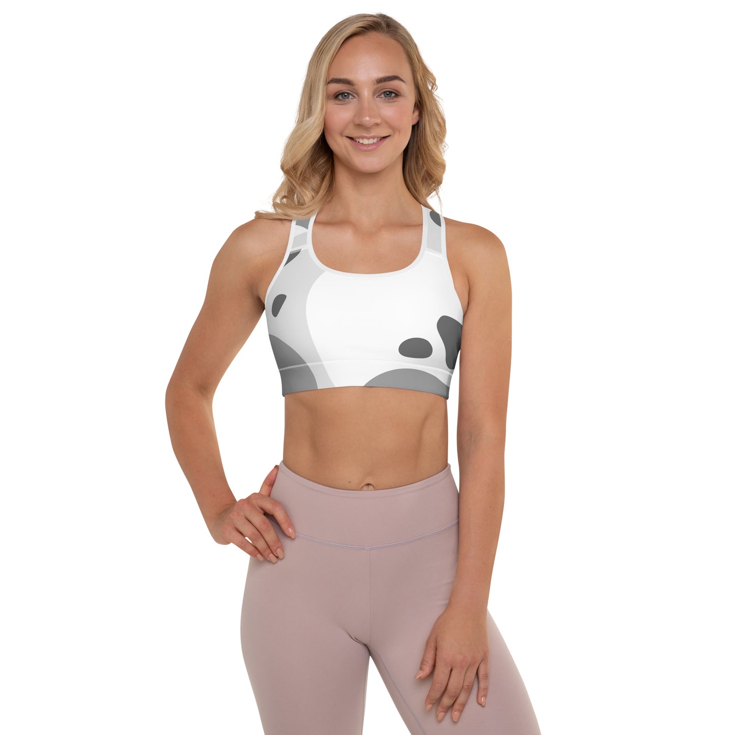 Queen Power Sports Bra - Spectrum Pulse Gray