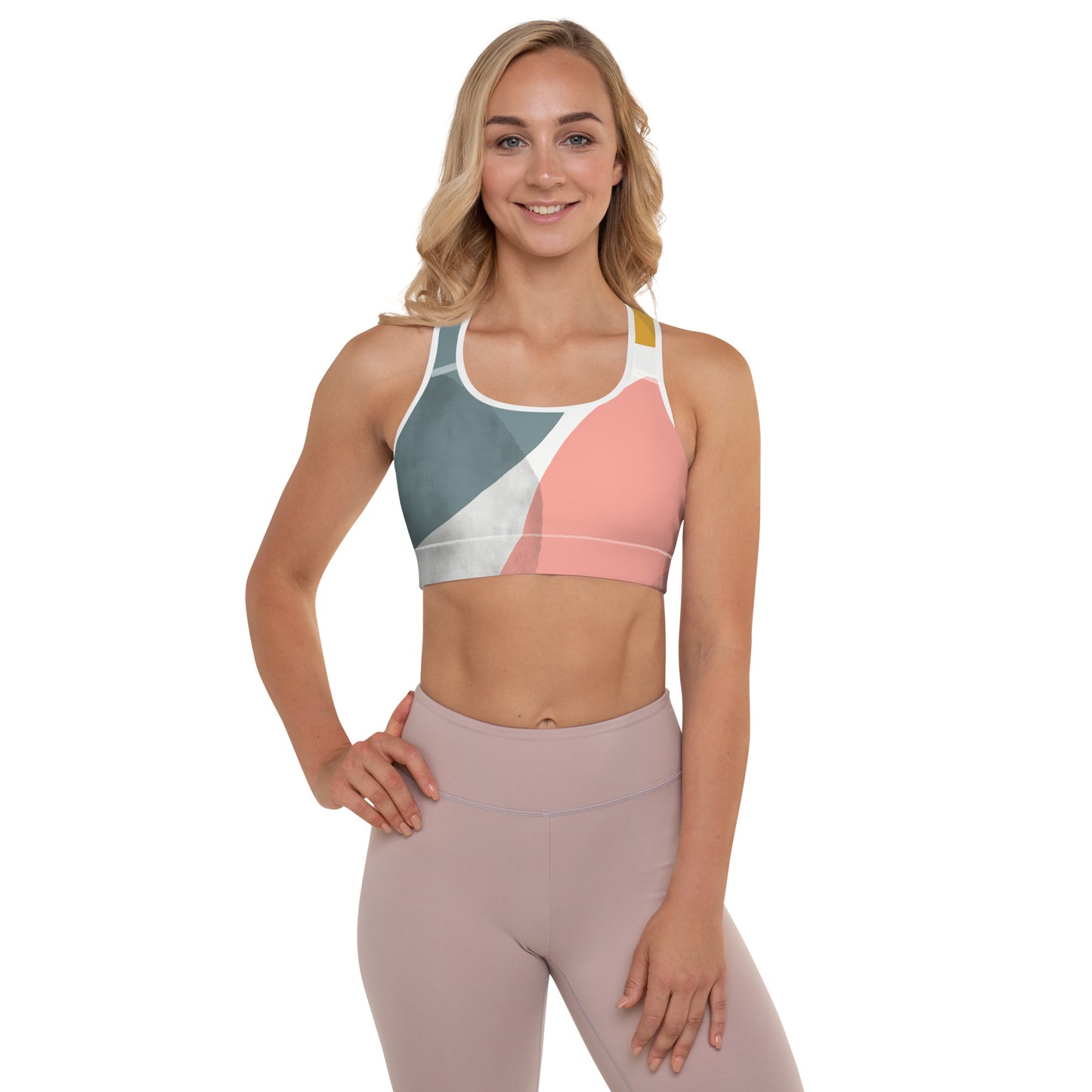 Queen Power Sports Bra - Abstract Circles