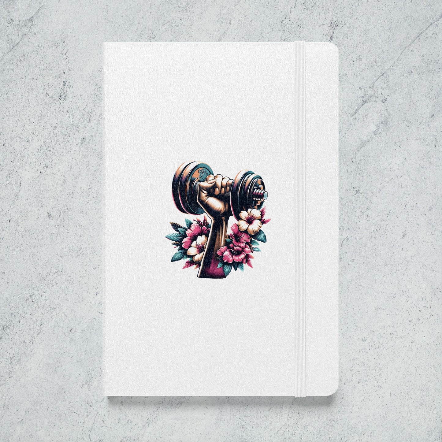 Fitness Journey Hardcover Notebook Dumbbell