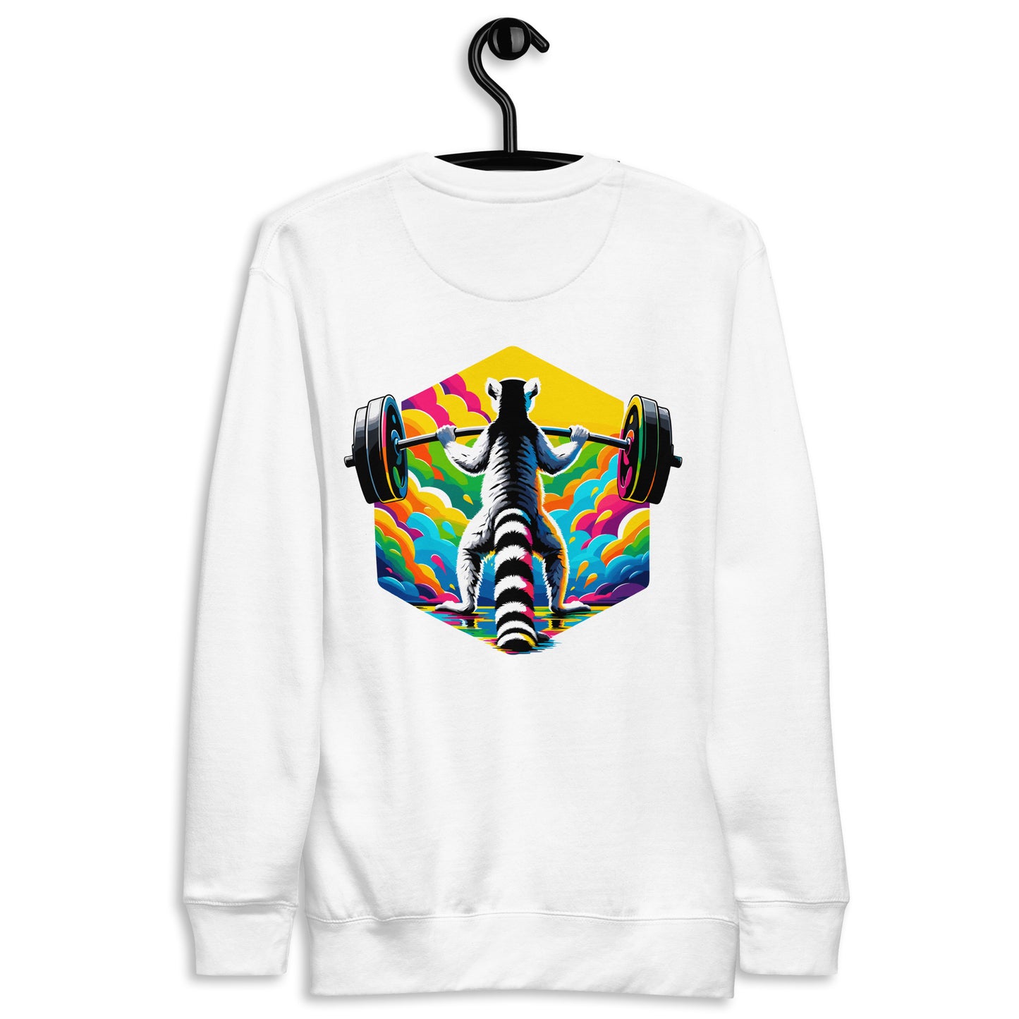 Premium Fitness Sweatshirt - Lemur Face