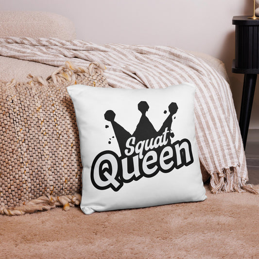 Squat Queen Workout Inspiration Pillow