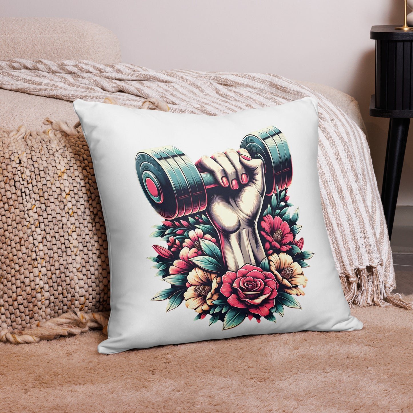 Dumbbell Workout Inspired Pillow