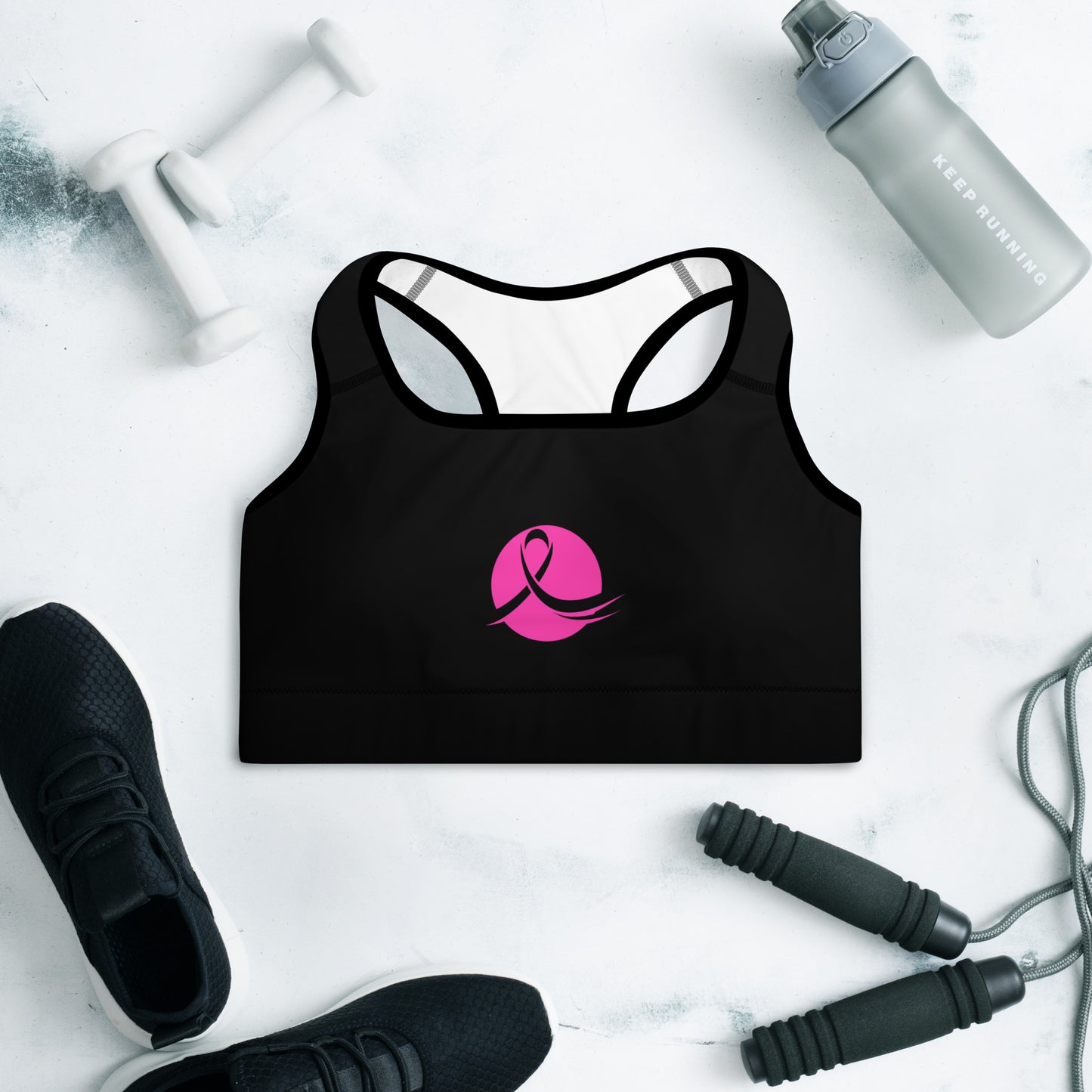 Queen Power Sports Bra - Strong Against Breast Cancer