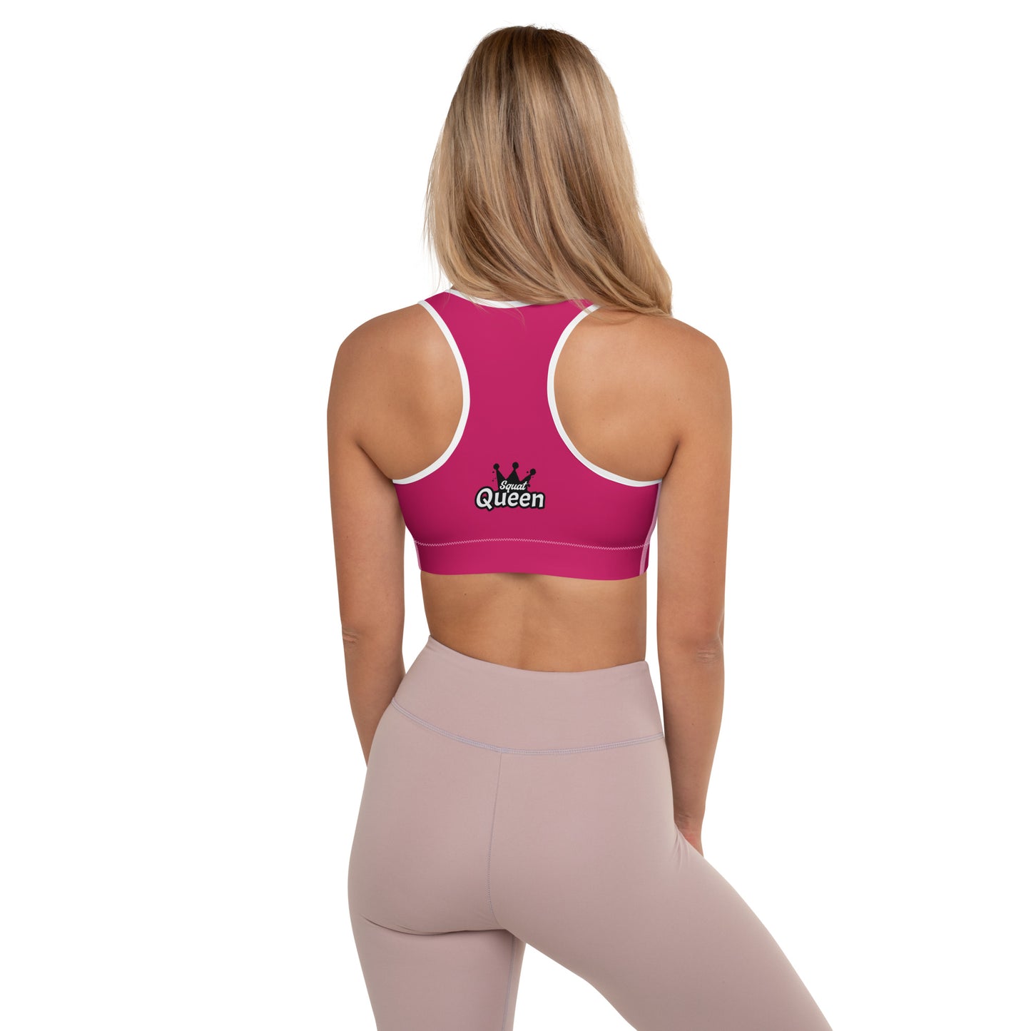 Queen Power Sports Bra - Crimson Rush