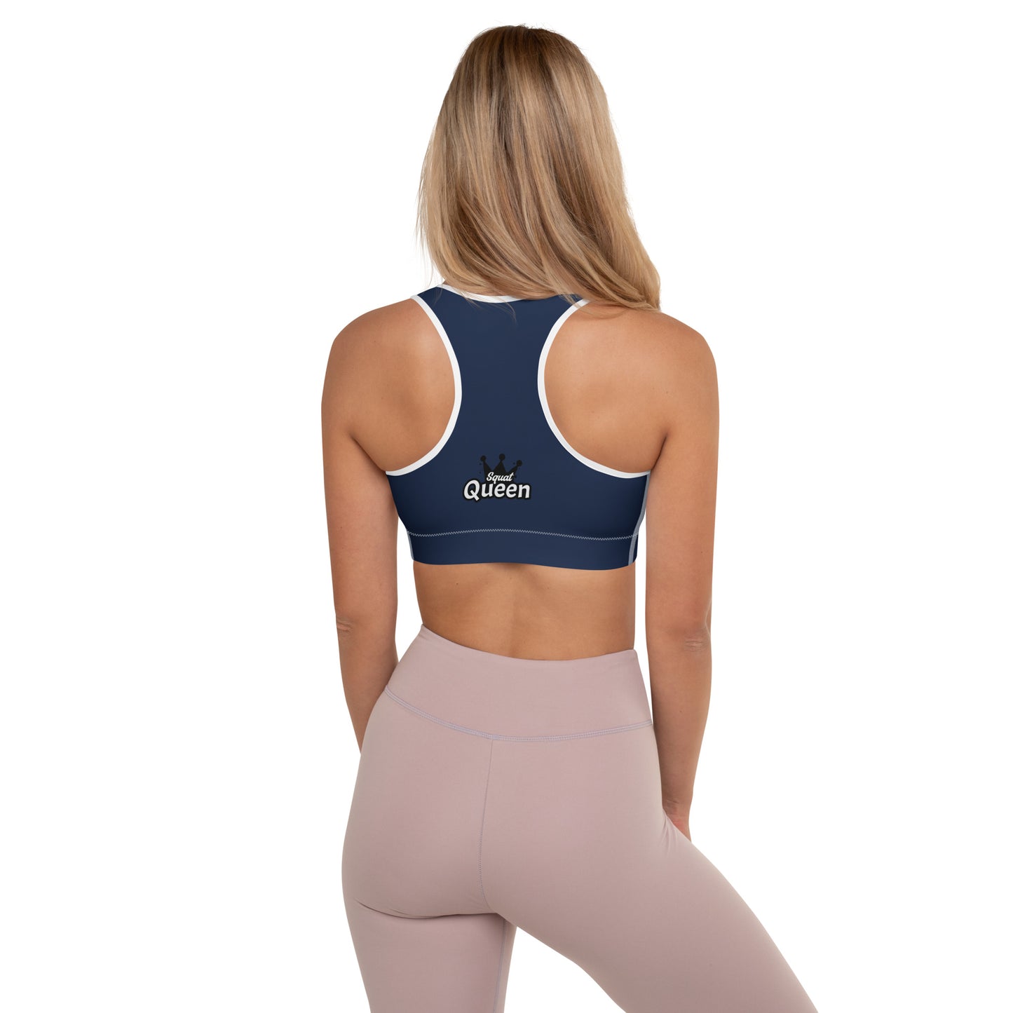 Queen Power Sports Bra - Navy