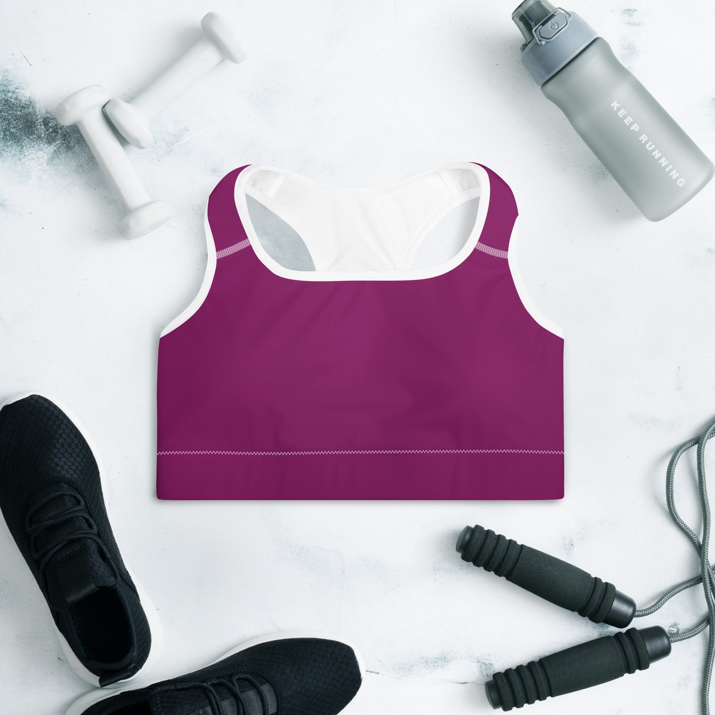 Queen Power Sports Bra - Eggplant