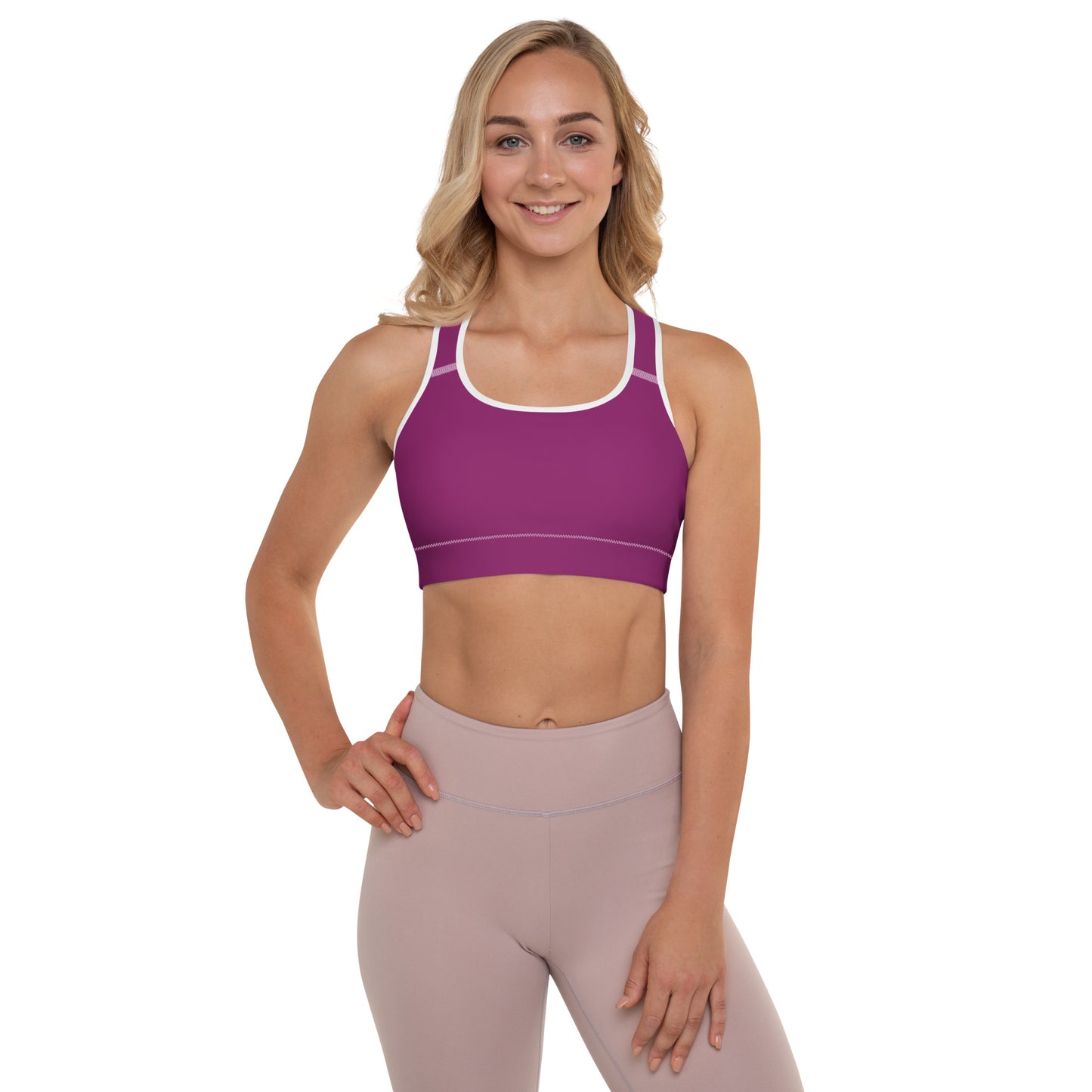 Queen Power Sports Bra - Eggplant