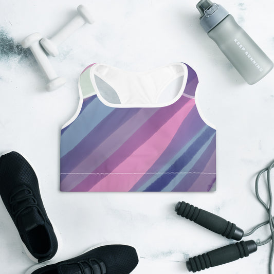 Queen Power Sports Bra - Watercolor