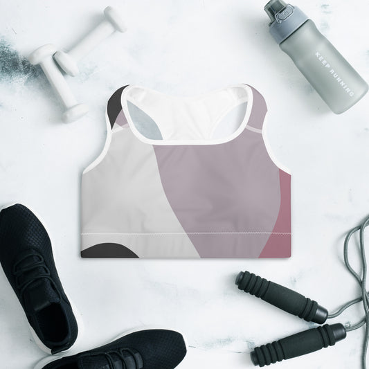 Queen Power Sports Bra - Abstract