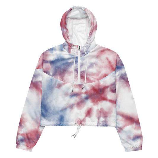 Queen Power Windbreaker - Red & Blue Tie Dye