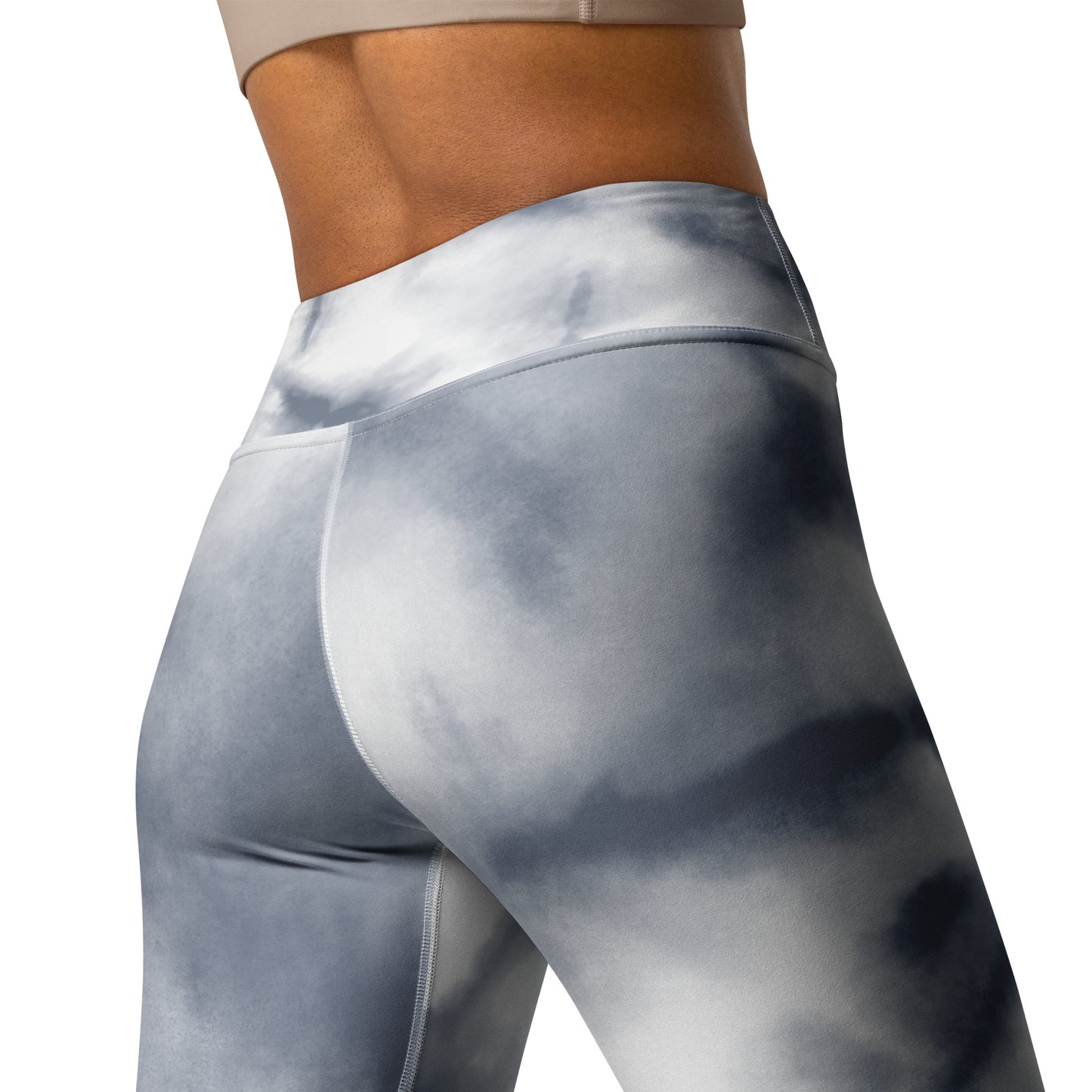 Queen Power Legging - Gray Tie Dye