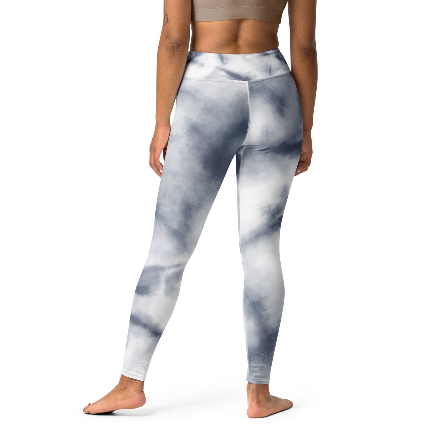 Queen Power Legging - Gray Tie Dye