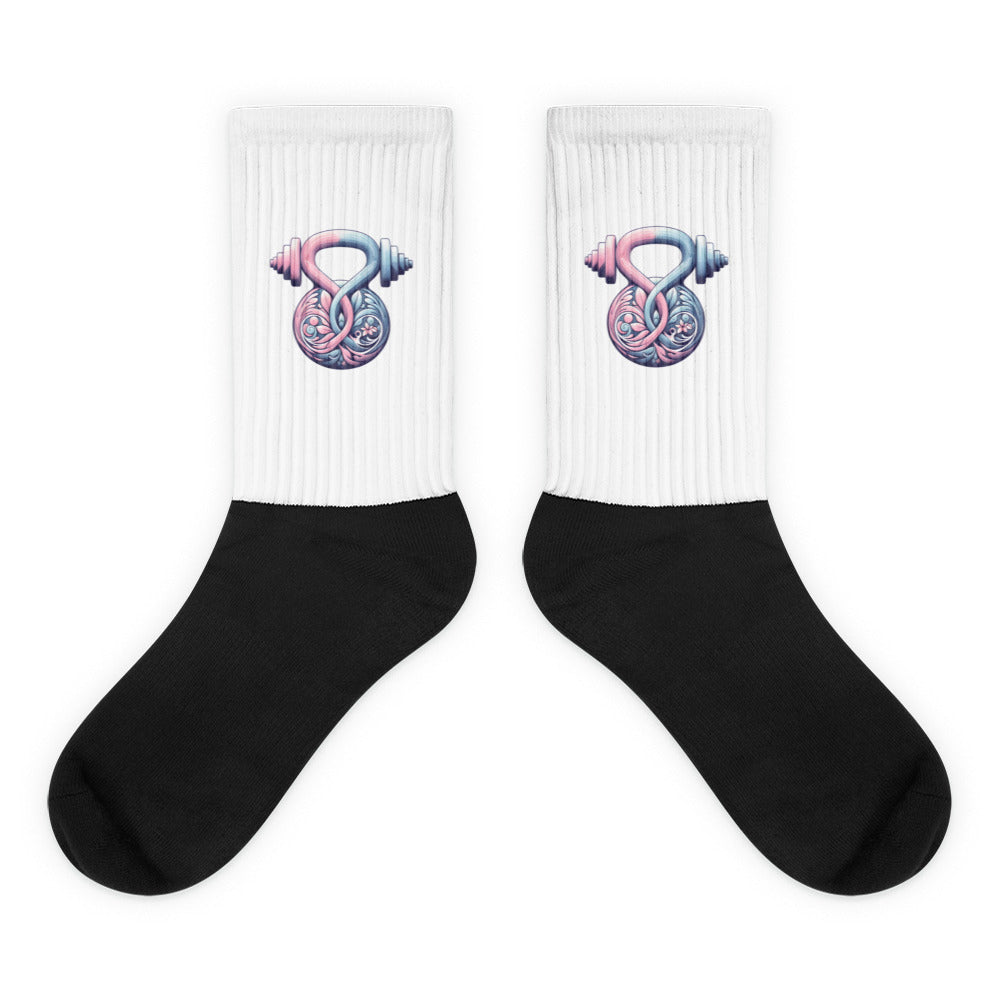 Graphic Fitness Socks - Kettlebell