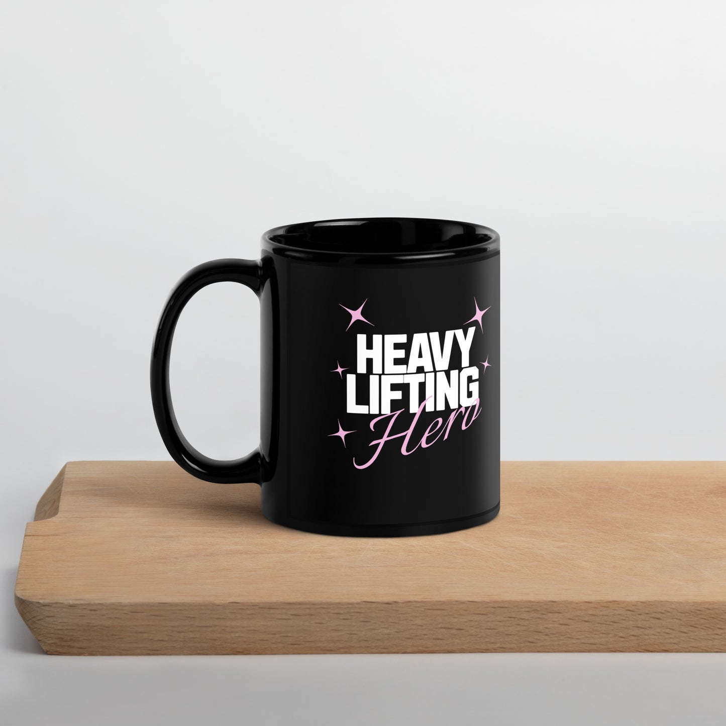 Heavy Lifting Hero Gym Slogan Mug