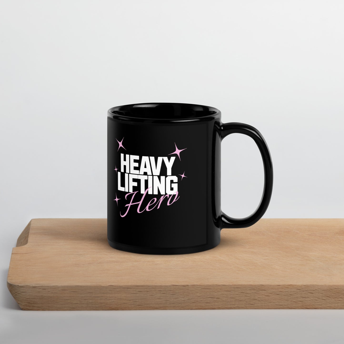 Heavy Lifting Hero Gym Slogan Mug