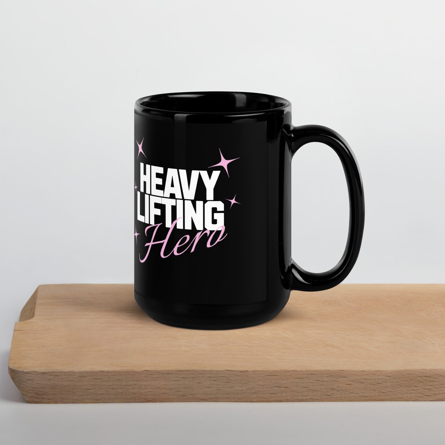 Heavy Lifting Hero Gym Slogan Mug