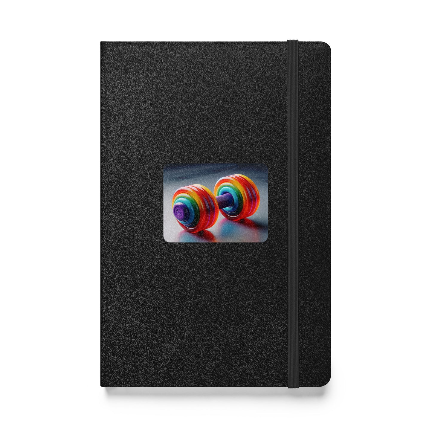 Fitness Journey Hardcover Notebook Vivid Dumbbell