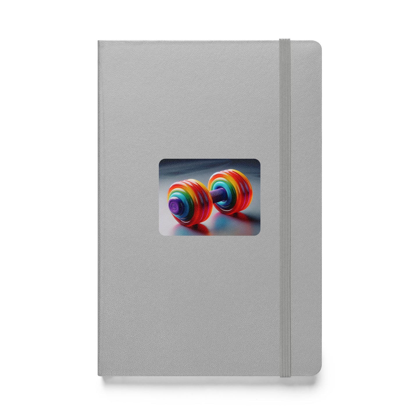 Fitness Journey Hardcover Notebook Vivid Dumbbell