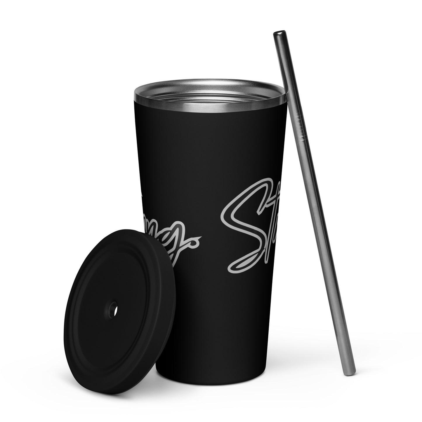 Insulated Tumbler With Straw - Strong