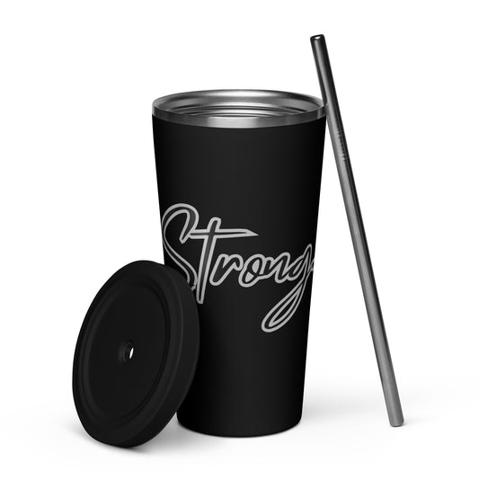 Insulated Tumbler With Straw - Strong