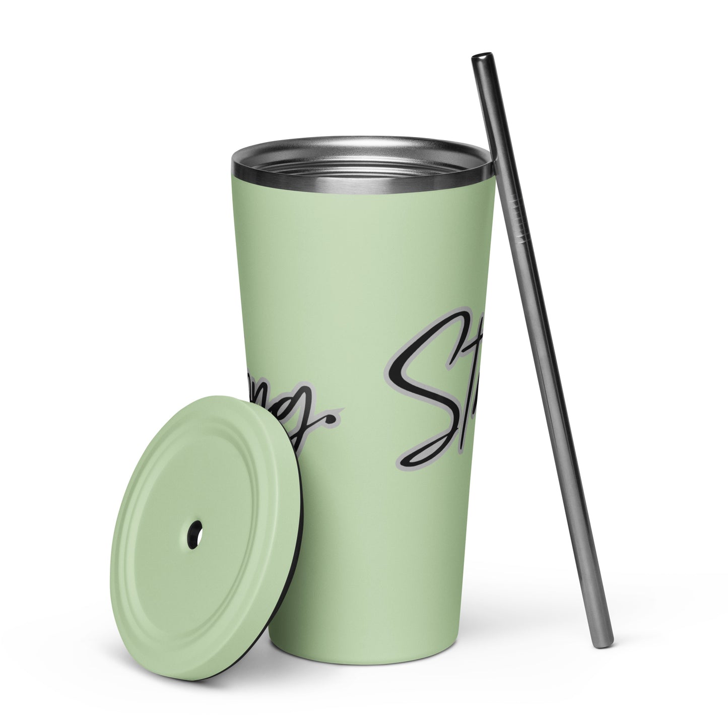 Insulated Tumbler With Straw - Strong