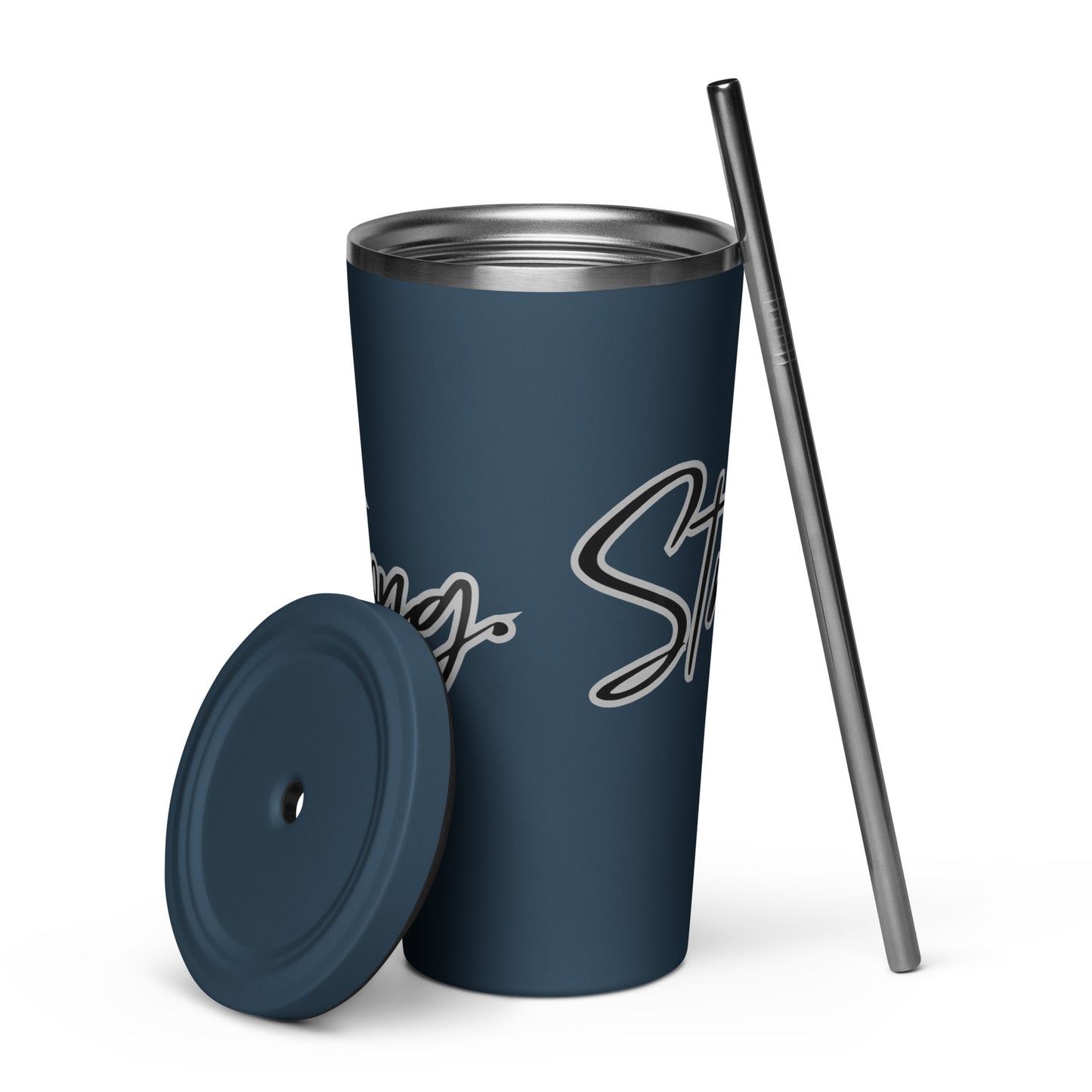 Insulated Tumbler With Straw - Strong