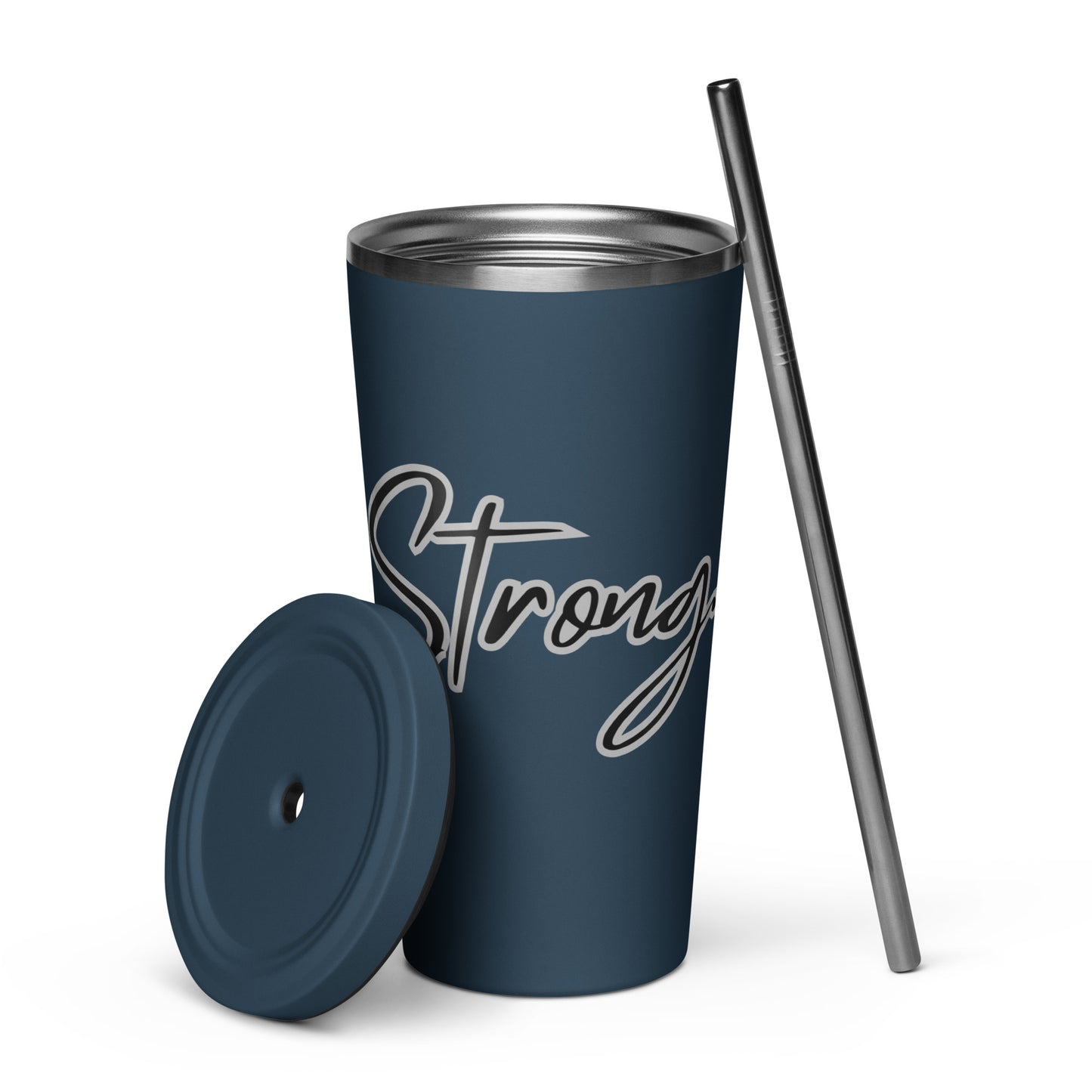 Insulated Tumbler With Straw - Strong