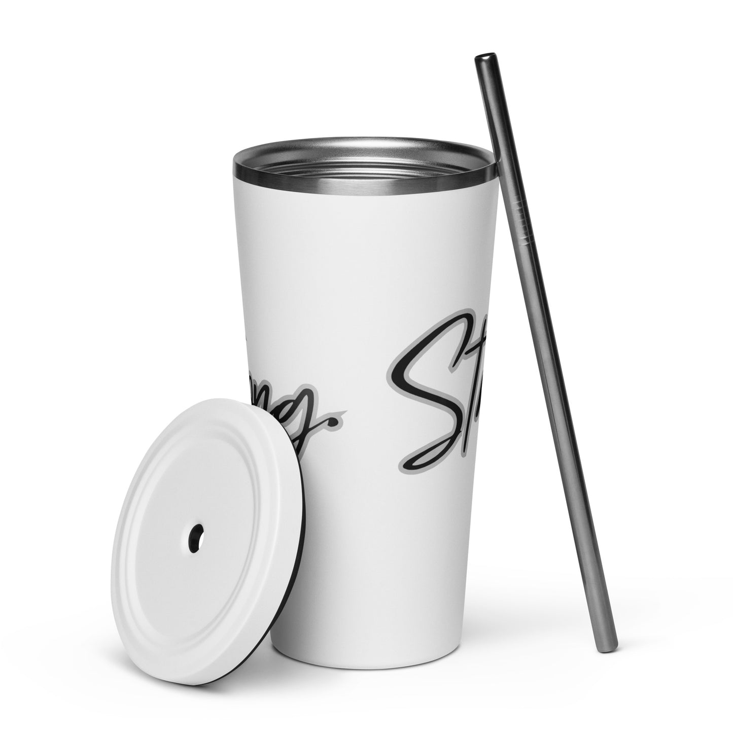 Insulated Tumbler With Straw - Strong