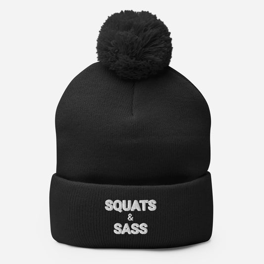 Workout Inspired Beanie - Squats & Sass