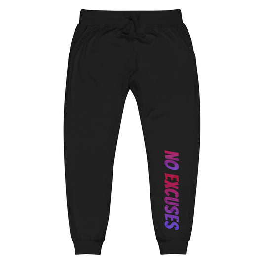 Athletic Fleece Joggers - No Excuses