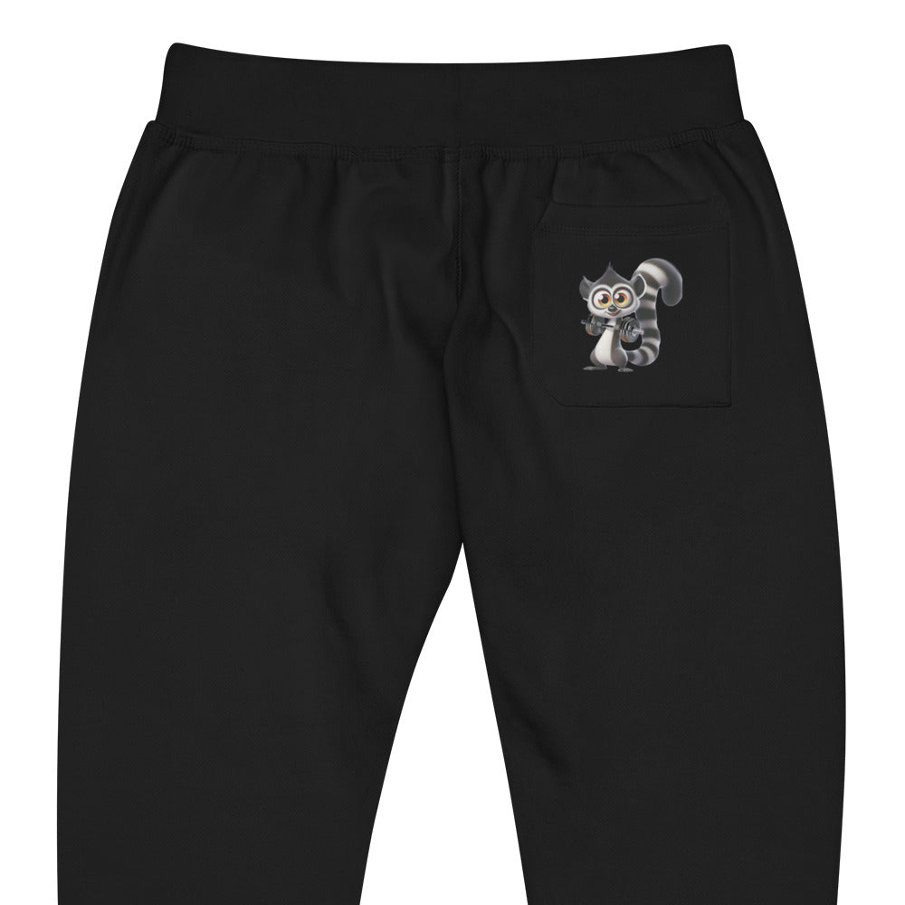 Athletic Fleece Joggers - Cute Lemur