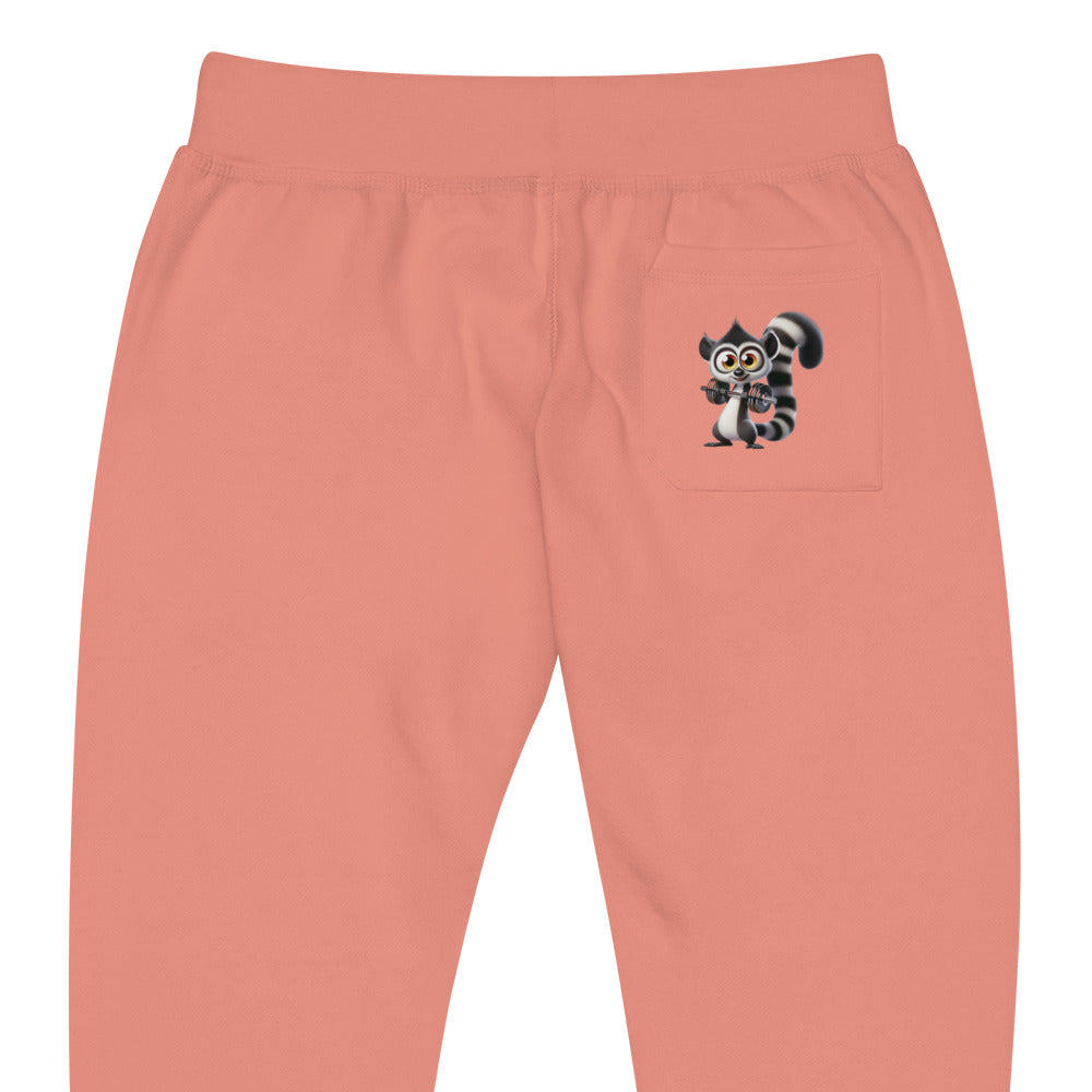 Athletic Fleece Joggers - Cute Lemur