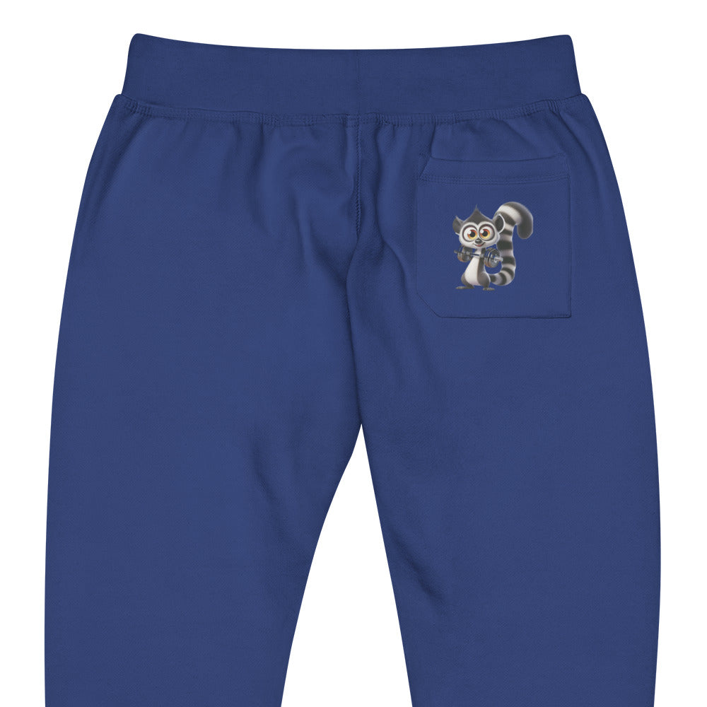 Athletic Fleece Joggers - Cute Lemur