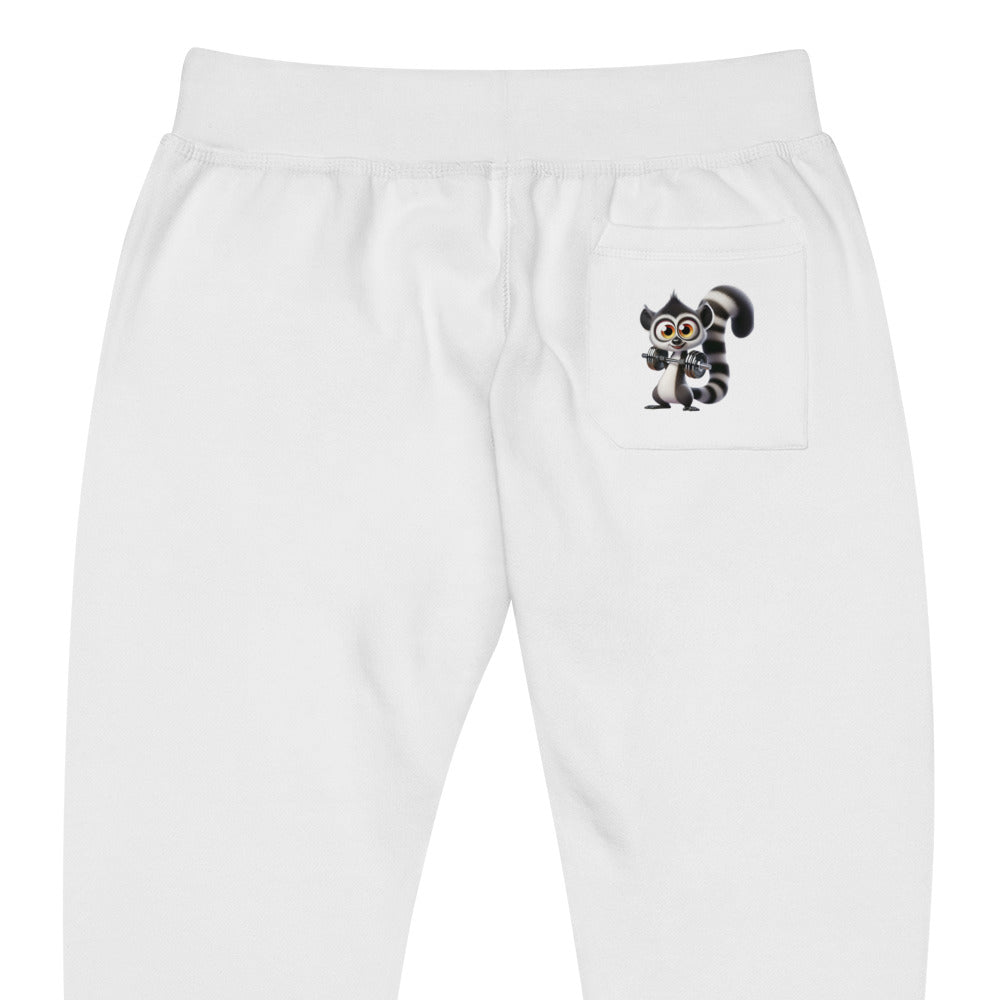 Athletic Fleece Joggers - Cute Lemur