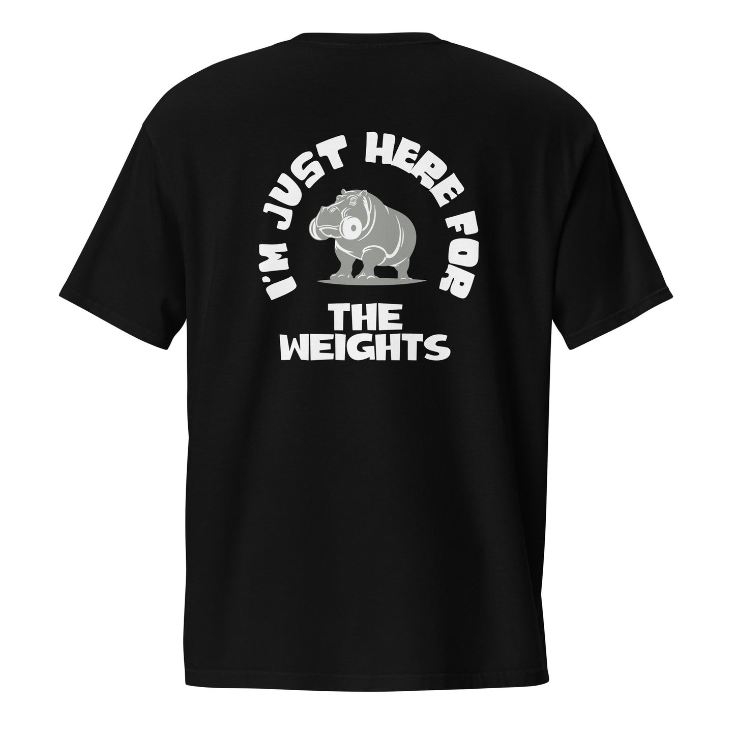 Casual Gym Wear Tee - Just here for the Weights