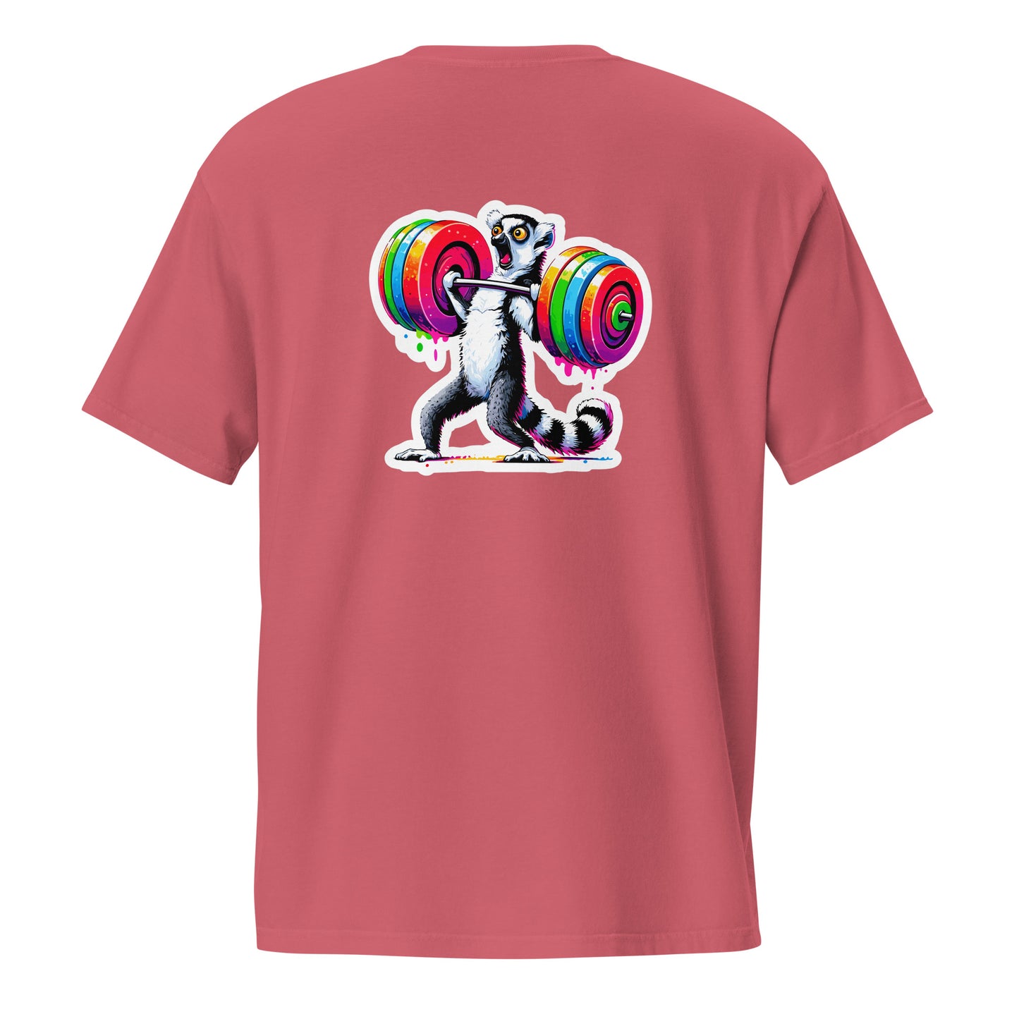 Casual Gym Wear Tee - Lemur Lifting Barbell