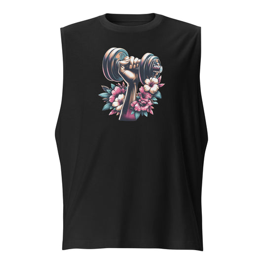 Athletic Fashion Tank - Dumbbell Graphic