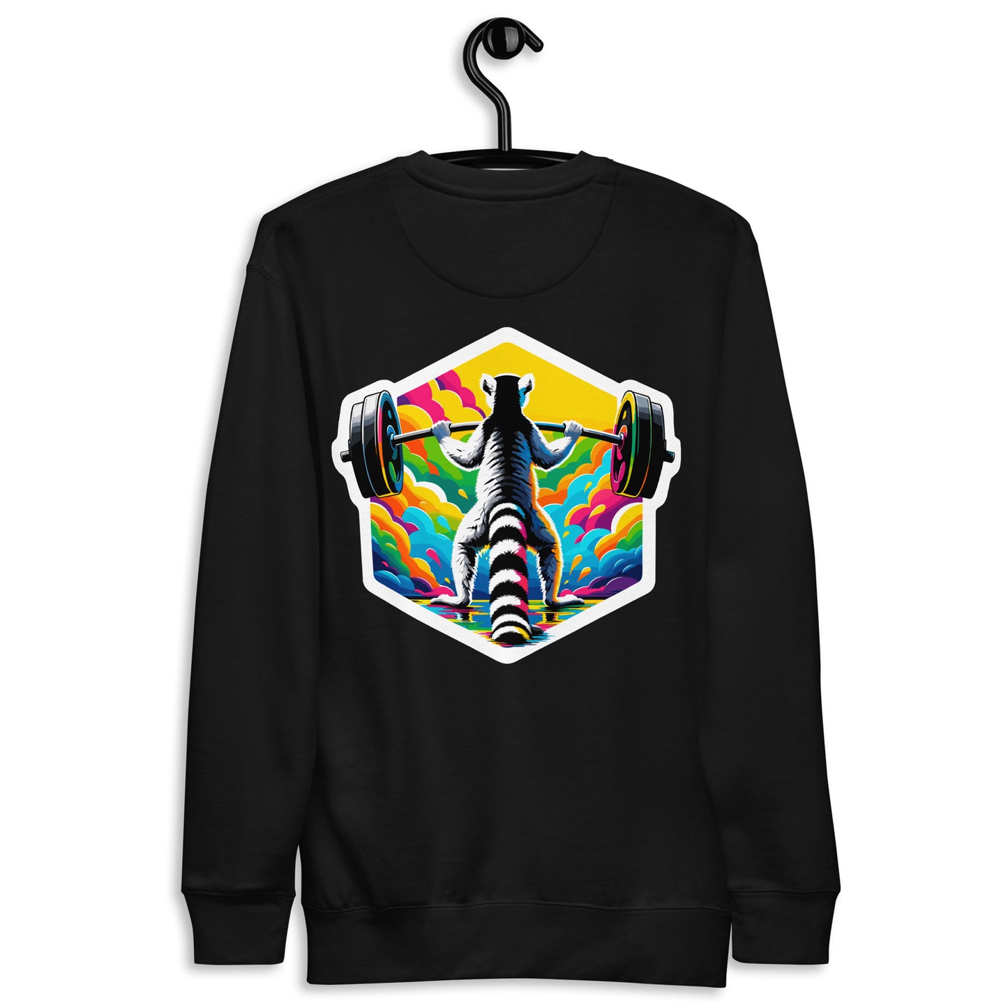 Premium Fitness Sweatshirt - Lemur Face