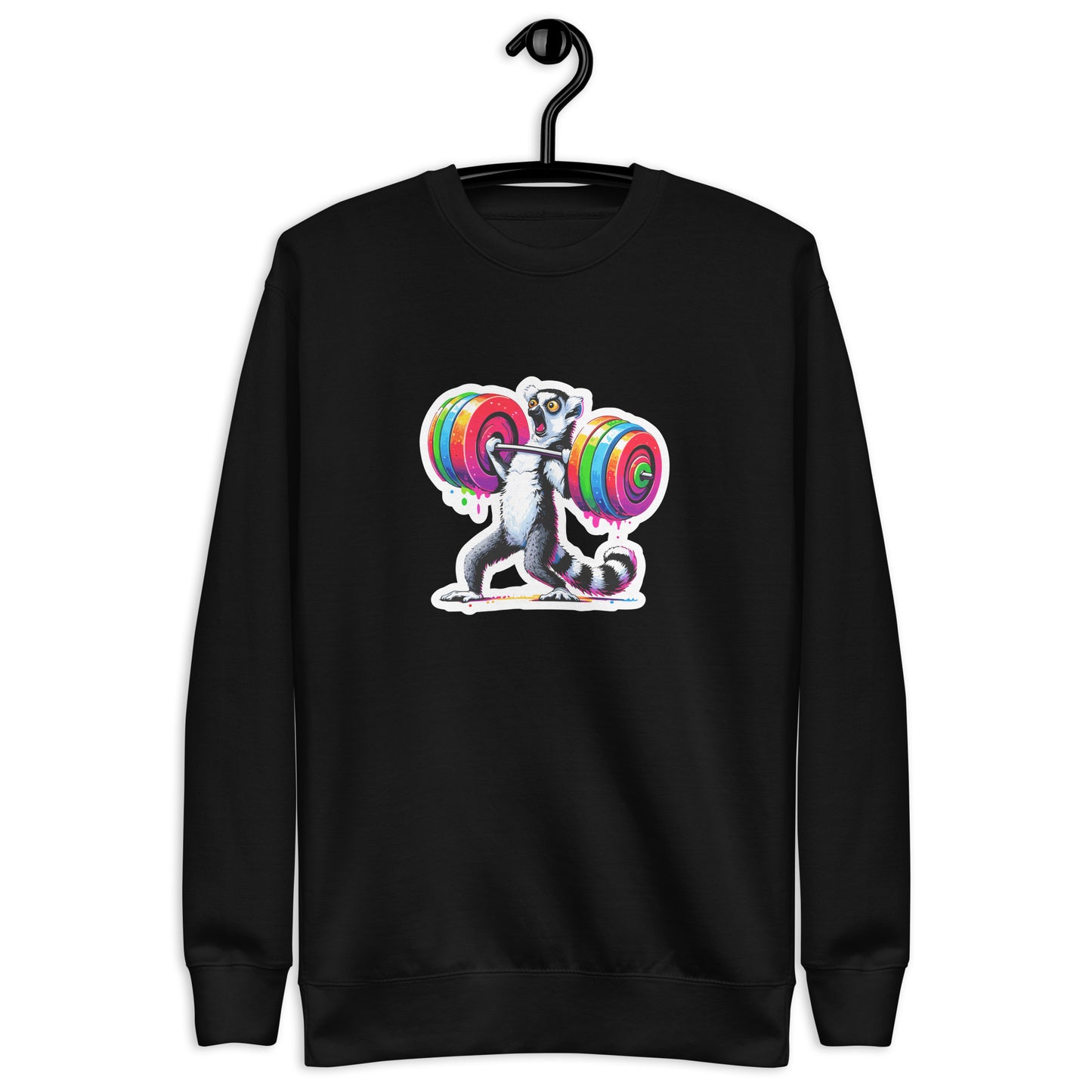 Premium Fitness Sweatshirt - Lemur Lifting