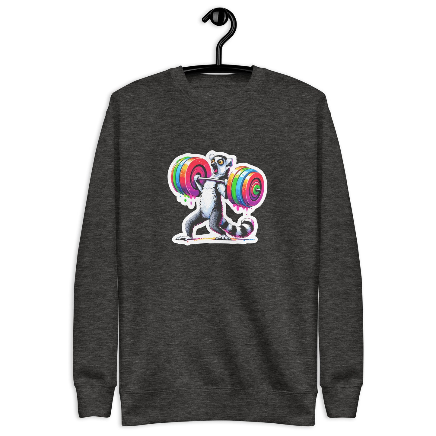 Premium Fitness Sweatshirt - Lemur Lifting