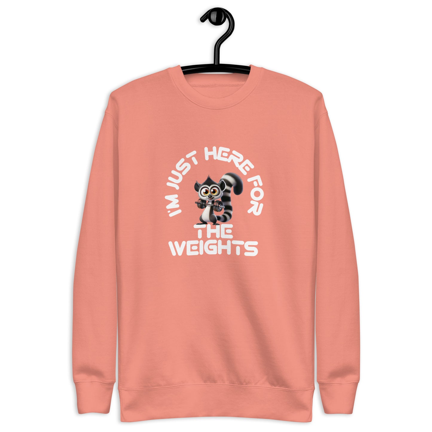 Premium Fitness Sweatshirt - I'm Just Here For The Weights