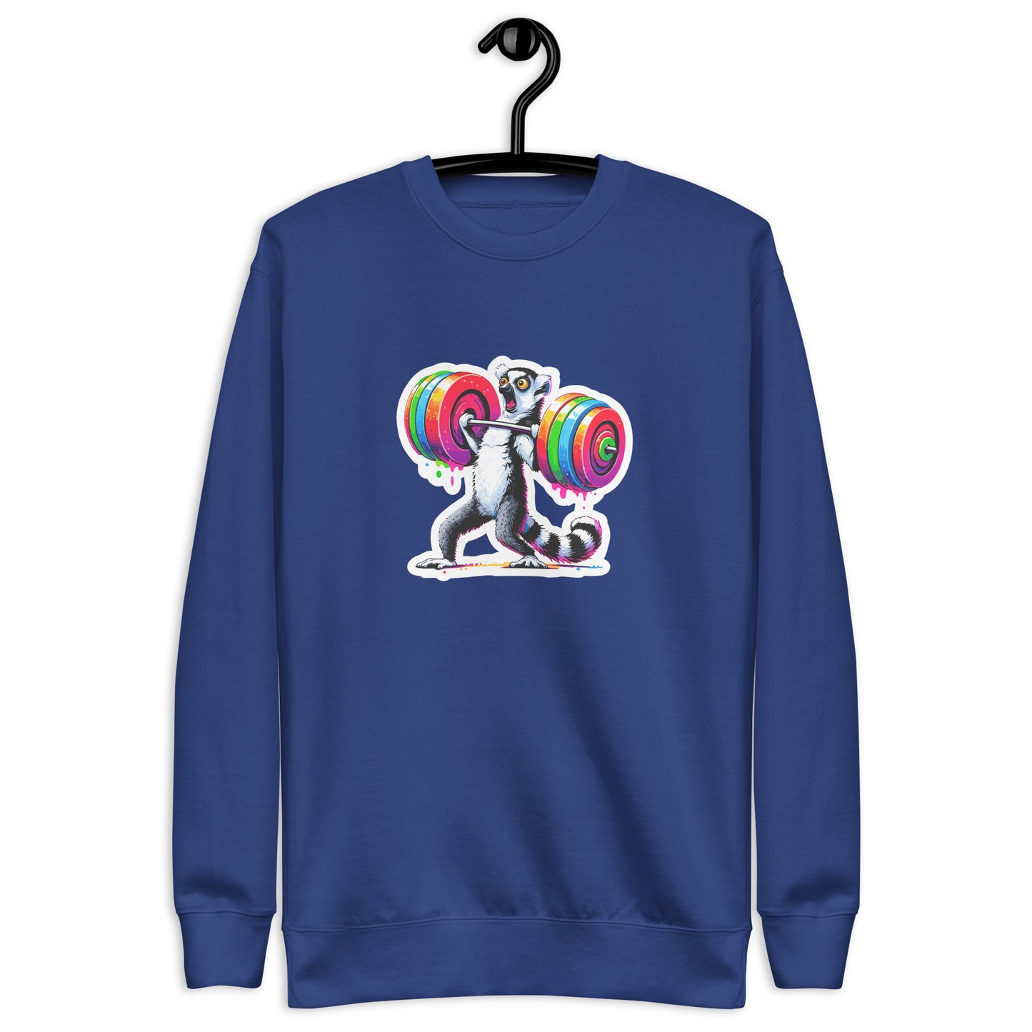 Premium Fitness Sweatshirt - Lemur Lifting