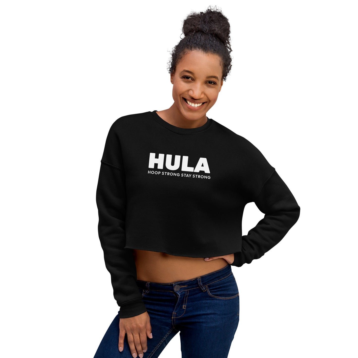 Gym Crop Pullover - HULA Hoop Strong Stay Strong