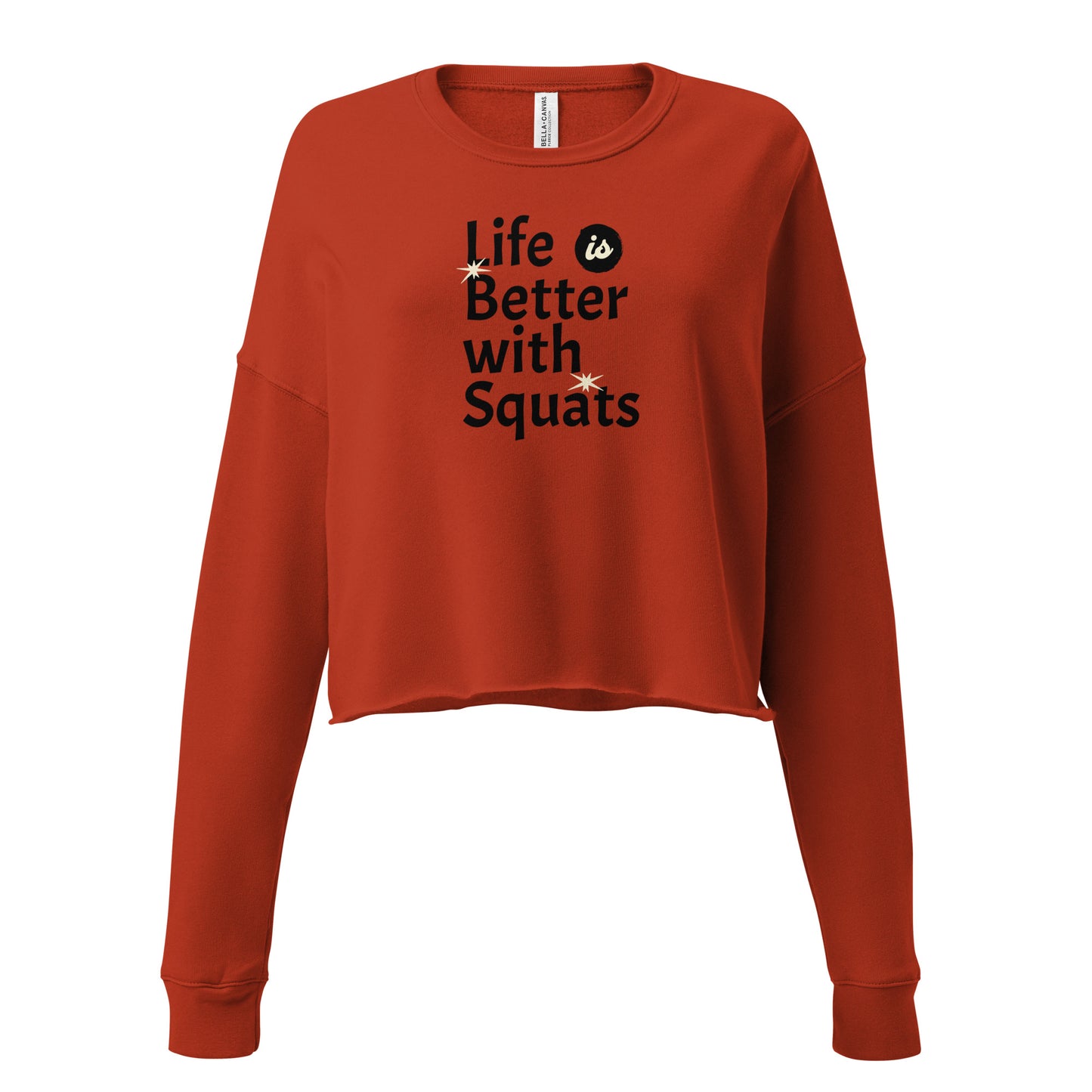 Gym Crop Pullover - Life is Better with Squats