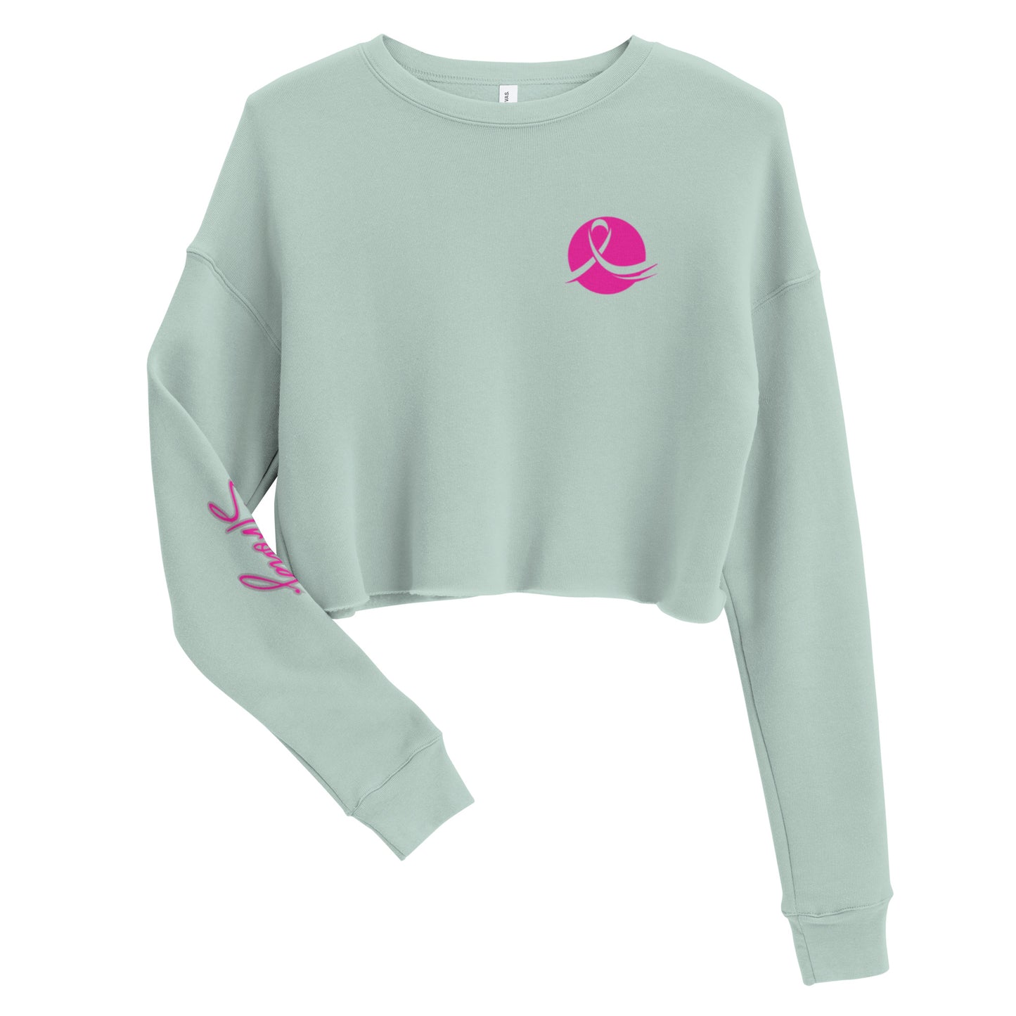 Queen Power Crop Pullover - Strong Against Breast Cancer