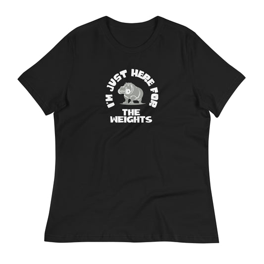 Sports Fashion T-Shirt - I'm Just Here For The Weights